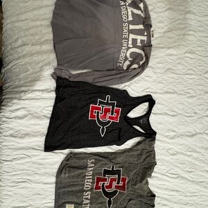 San Diego State University Kids Gray Tank Top